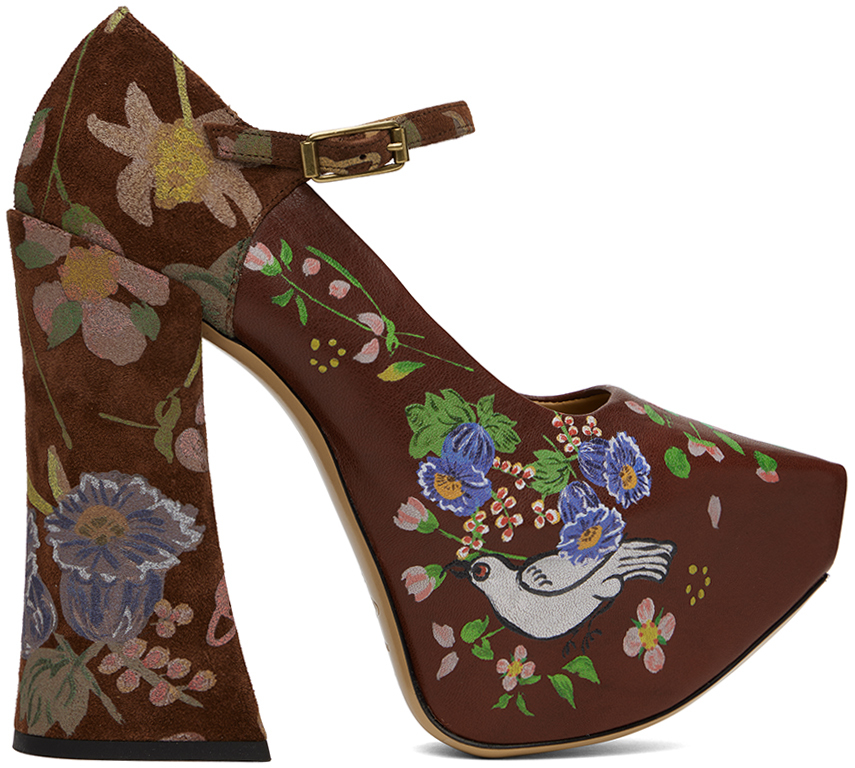 Vivienne Westwood 棕色 Arctic Mary Jane 高跟鞋