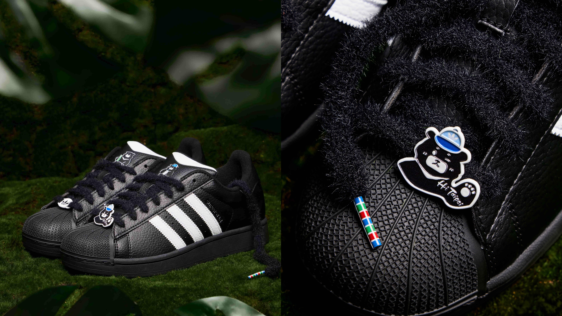 adidas Originals三葉草貝兒熊-城市限定黑熊系列