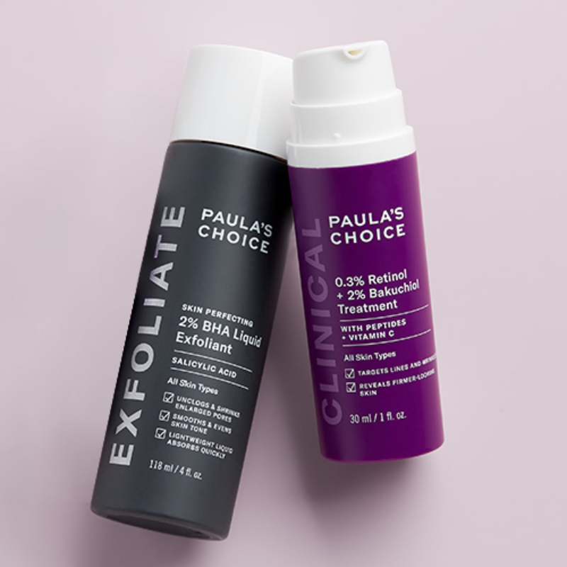 2%水楊酸精華液+0.3%A醇+2%補骨脂酚精華乳