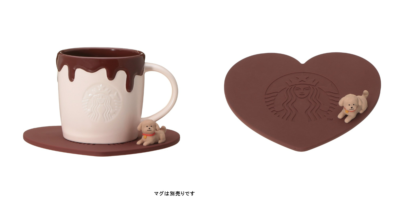 日本星巴克_季節商品_バレンタイン2026ロゴマグチョコレート_Valentine 2026 LOGO 馬克杯 巧克力_杯墊