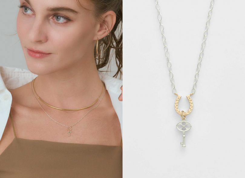 agete馬蹄鑰匙項鍊／10,800元（圖／品牌提供）