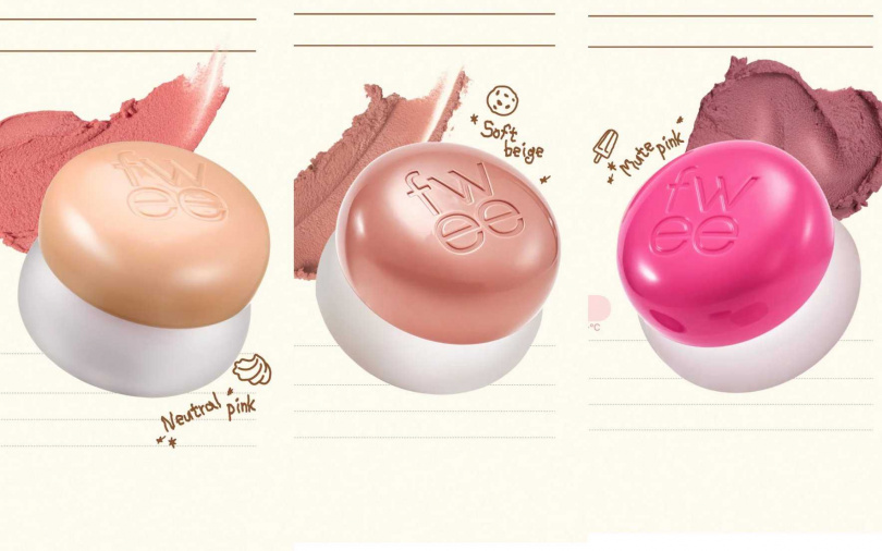 fwee香草系列唇頰兩用布丁膏新色#ND00、#ND07、#PK06／各660元（圖／品牌提供）