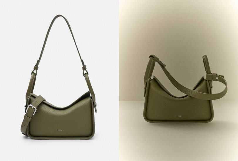 PEDRO Demi皮革經典包-山林綠／4,290元（圖／品牌提供）