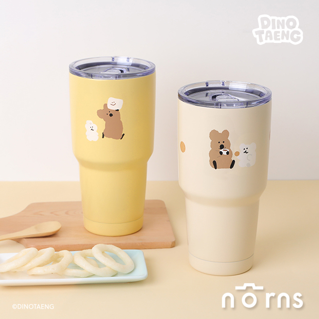 DINOTAENG不鏽鋼酷涼杯 Norns Original Design  呆萌町 QUOKKA & BOBO 冰壩杯 飲料杯
