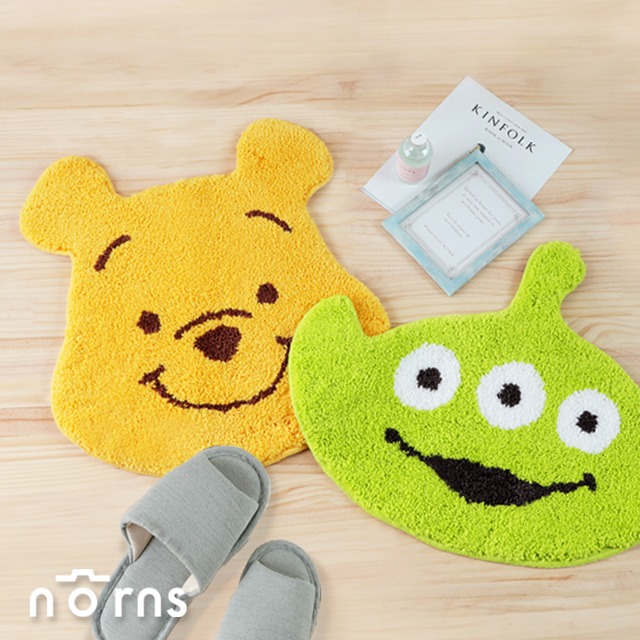 【Norns】迪士尼大臉造型腳踏墊- Norns Original Design Disney吸水踏墊 防滑植絨地墊 可機洗 小熊維尼 三眼怪