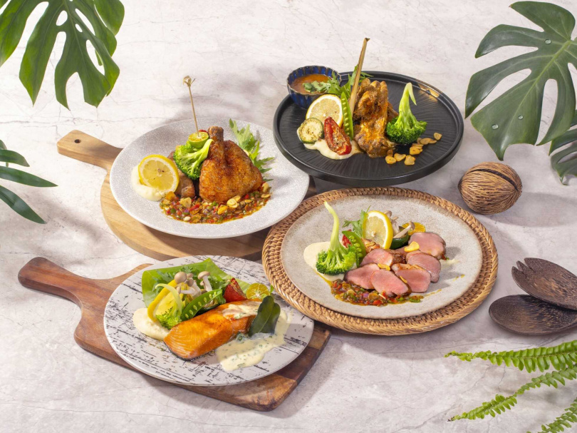 「花園thai thai」推出4款創意泰式主餐，單點680元起。（圖／台北花園大酒店提供）