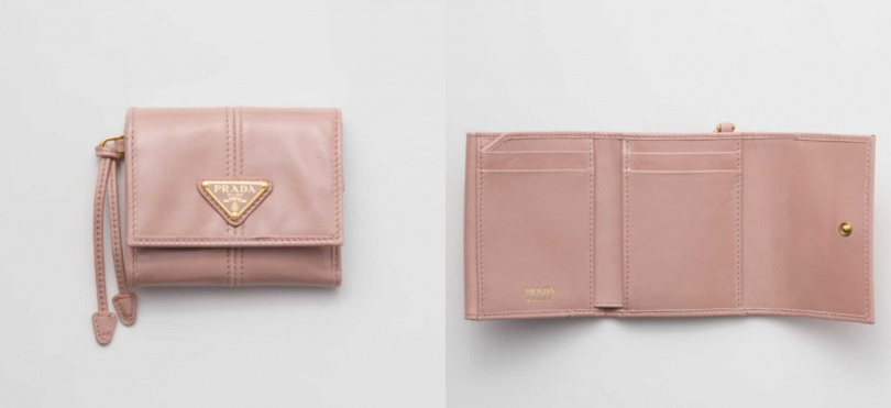 PRADA 皮革短夾／27,000元（圖／品牌提供）