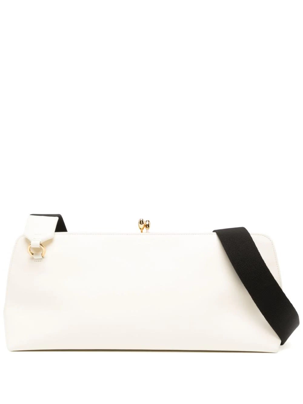 Jil Sander Goji Shoulder Bag In White Leather