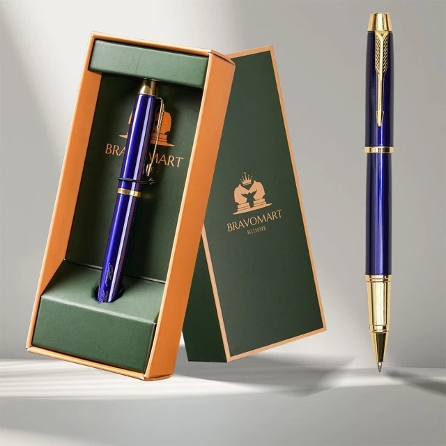 免費訂製刻字極致書寫時尚質感鋼珠筆禮盒 - 完美送禮首選 生日禮物