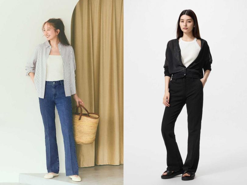 UNIQLO合身喇叭牛仔褲／1,290元（圖／品牌提供）