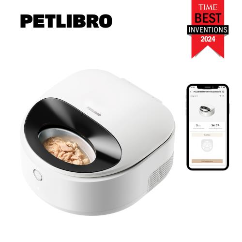 PETLIBRO Polar 濕食餵食器 黑/白色 不鏽鋼餐盤