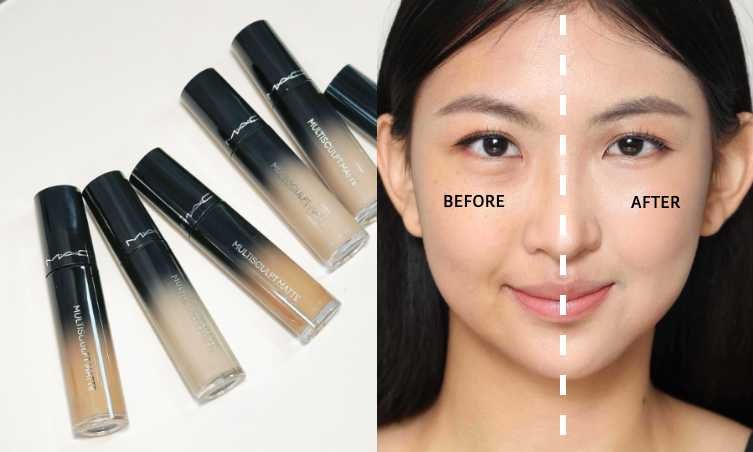 除了用超持妝3D立體修正液來畫臥蠶外，彩妝師有先用超持妝24H調光校色液、超持妝36H柔霧遮瑕液來調整淚溝、黑眼圈。（圖／品牌提供、廖怡婷 攝）