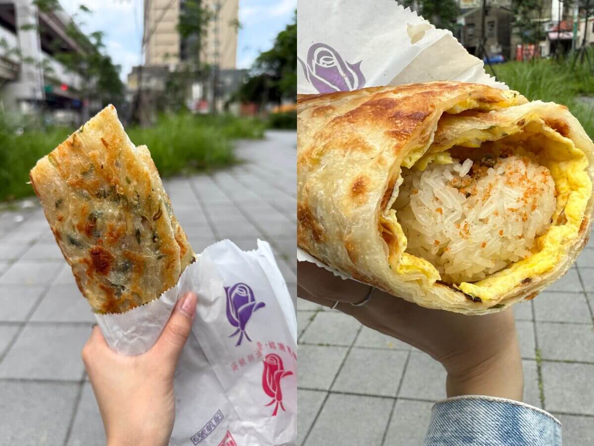 台北早餐推薦｜吃完馬上暈碳！台北最強巨無霸飯糰，上順興香Q飯糰重新開幕，蔥油餅包飯糰太狂