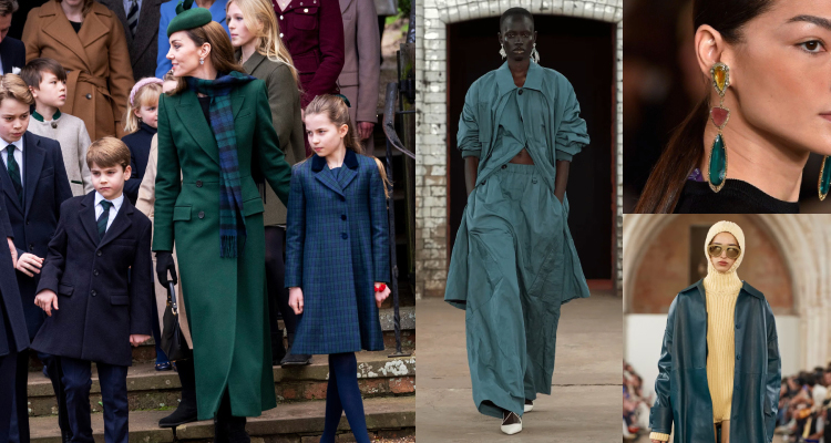 在剛落幕的全球四大時裝週上，就已有不少品牌推出相對應的藍綠色系單品，顯示這種色調正逐漸成為明年時尚界的新焦點。