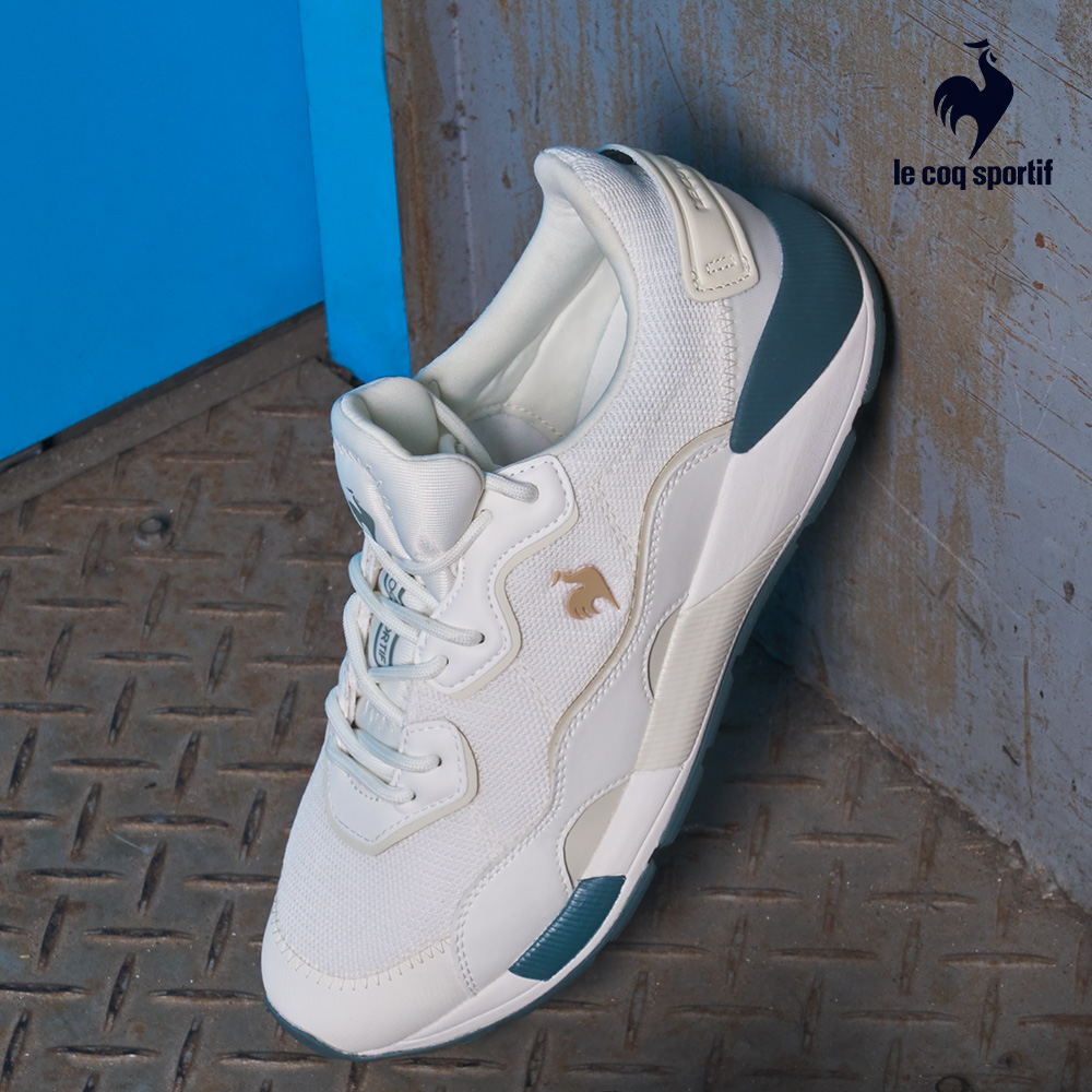 【LE COQ SPORTIF 法國公雞】GIEN運動慢跑鞋 休閒鞋 男鞋 女鞋-白/綠色LWS7310145