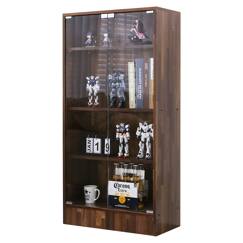 【澄境】加深款玻璃展示櫃 高120*60*40 展示櫃 公仔櫃 櫃子集成木紋