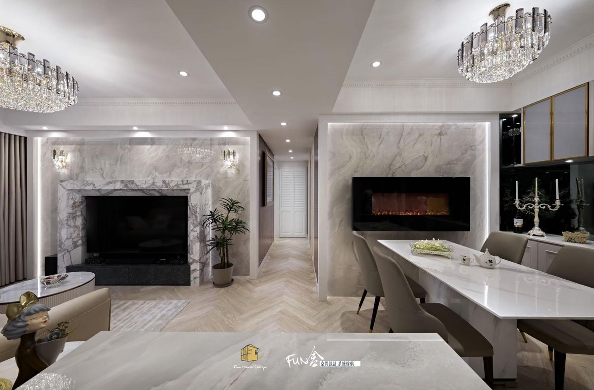 Fun舍(新舍)空間設計；現代美式風格；輕奢；住宅；室內設計