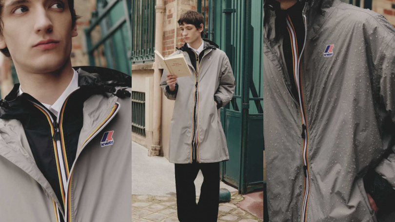 K-WAY Le Vrai 4.0 Eiffel East長版風雨衣／7,300元（圖／品牌提供）