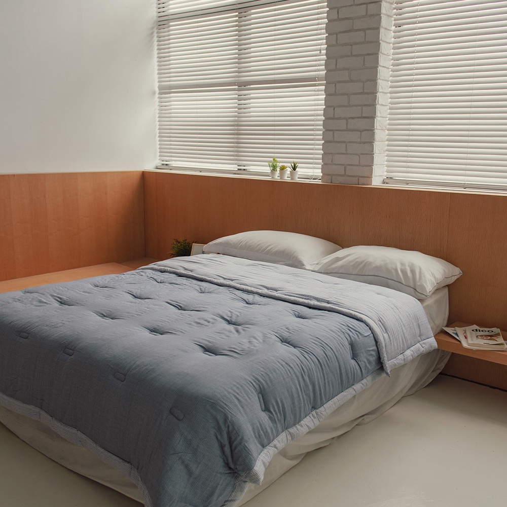 文青條紋雙色棉被(雙人)