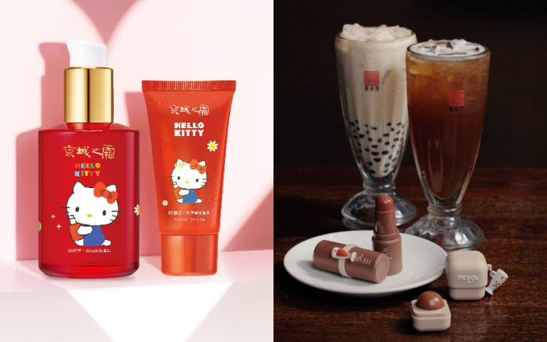 最萌美妝跨界！京城之霜聯名 Hello Kitty 療癒登場，FreshO2 × 春水堂「珍奶小方糖」把台式感性化進日常氣色