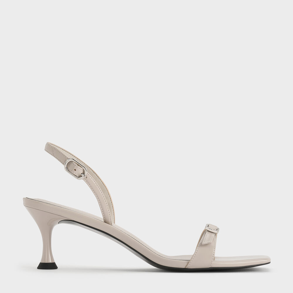 一字釦帶高跟鞋