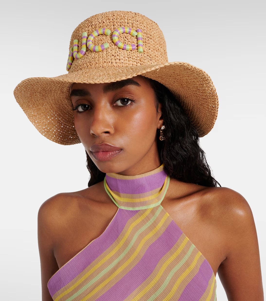 GUCCI Straw bucket hat