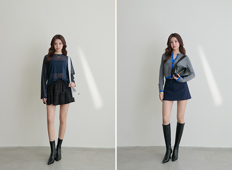 D+AF 顯瘦魔法尖頭高跟瘦瘦靴穿搭推薦｜6公分穩定高跟拉長腿部比例，通勤短靴與聚會長靴皆展現修飾氣場，輕鬆打造秋冬極簡時尚。