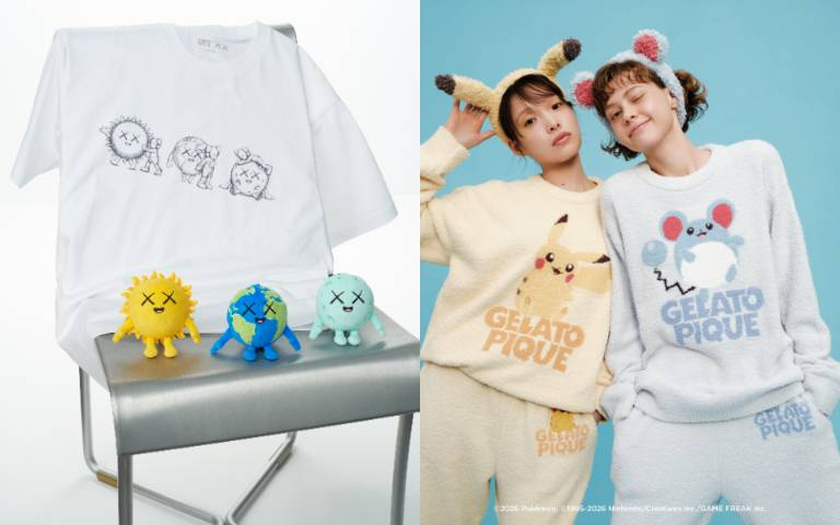 寶可夢睡衣可愛到犯規、KAWS UT新角色首登場！秋季兩大聯名太燒心，連吊飾都想搶