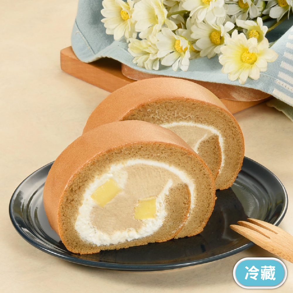 茶拿鐵布丁生乳捲【網路限定口味】