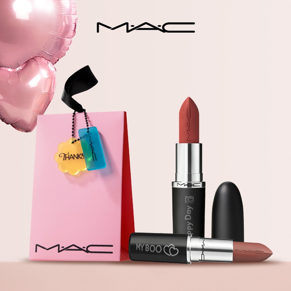 【MAC】1+1 贈祝福唇膏蓋！MACximal極自我柔霧唇膏 #全新升級子彈唇膏 | 送女友 客製刻印 唇蜜 潤唇膏 護唇膏 口紅生日禮物 水瓶座禮物