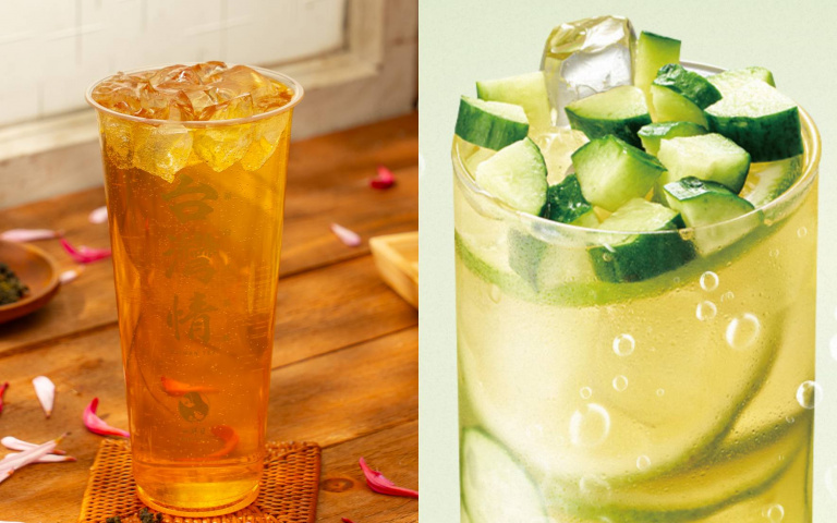 清爽系手搖！一沐日牡丹入茶、阿檸黃瓜檸檬，從花香到蔬果系新品一次看