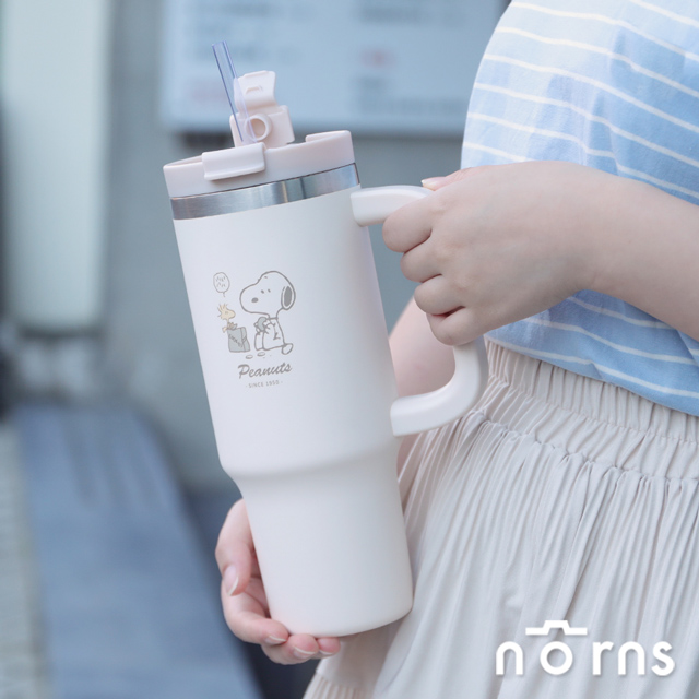 Peanuts史努比雙飲手把保溫杯  Norns Original Design Snoopy保冰保溫環保飲料杯 冰壩杯