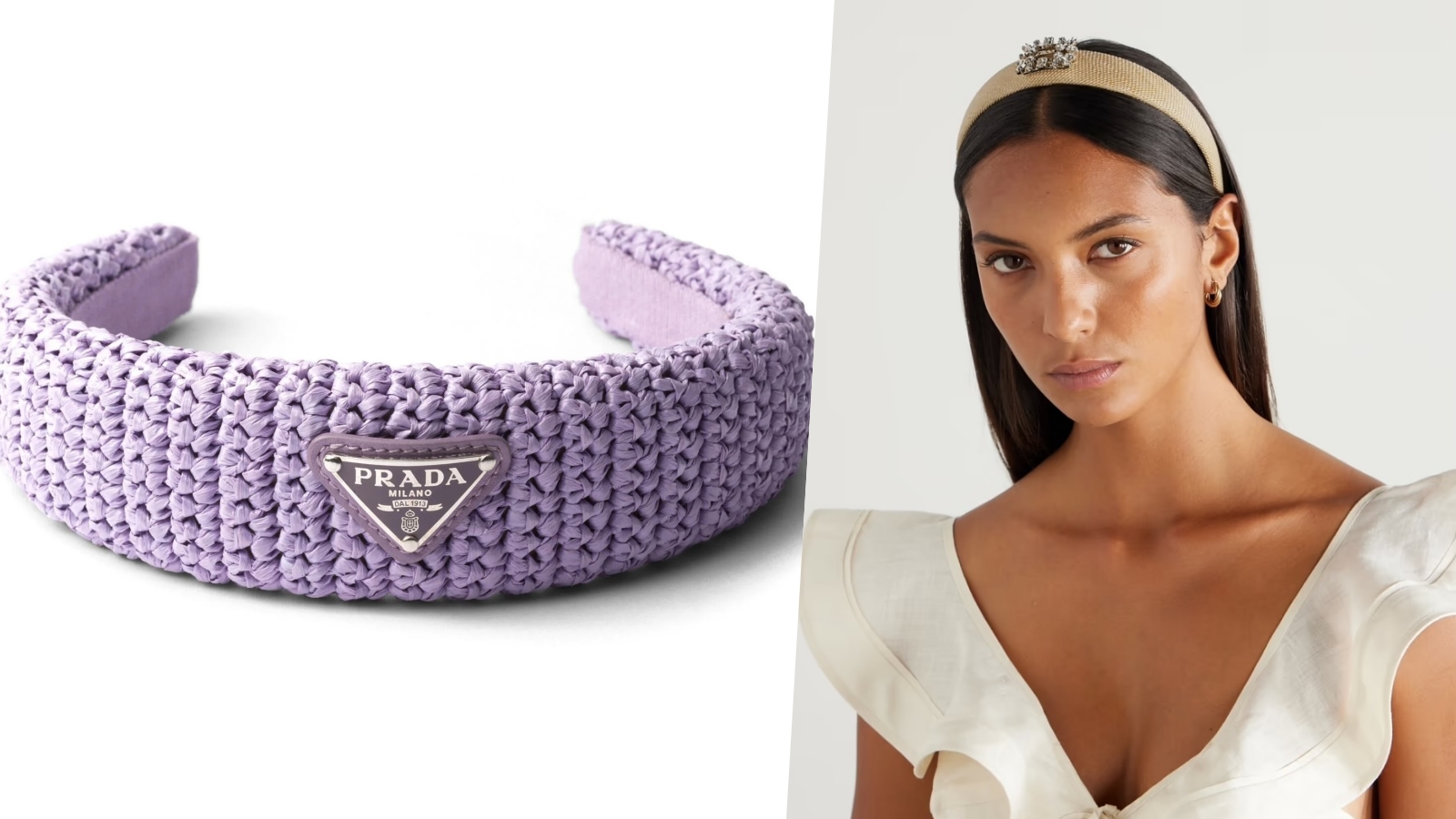 編織 草編 髮飾