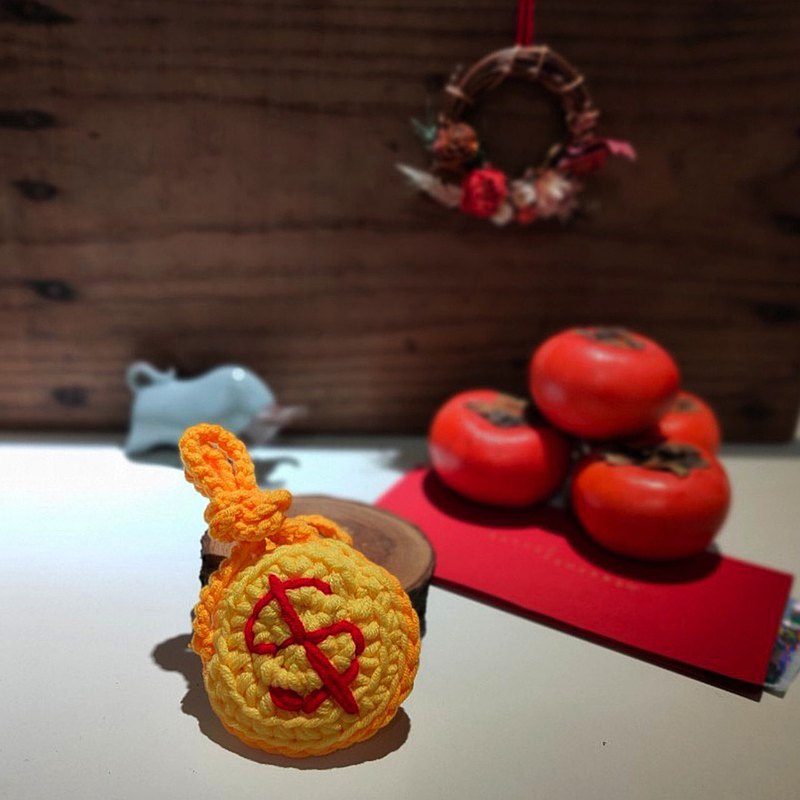 新春過年/毛孩金幣袋戴/主子紅包袋/平安符袋/寵物配件/貓狗來富
