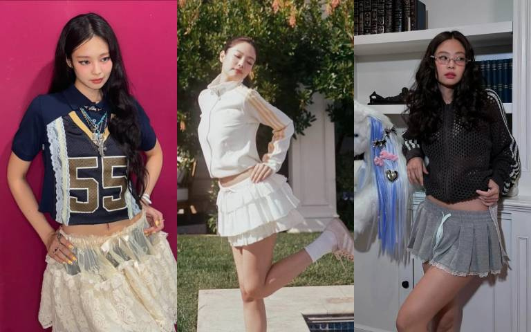 BLACKPINK粉色風暴來襲！穿上Jennie同款造型：賽車風、運動裝、瑪莉珍鞋…自帶LIKE JENNIE女神光環