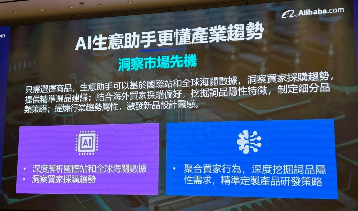Alibaba.com 阿里巴巴「AI生意助手」全球同步上線，數位外貿提升效率