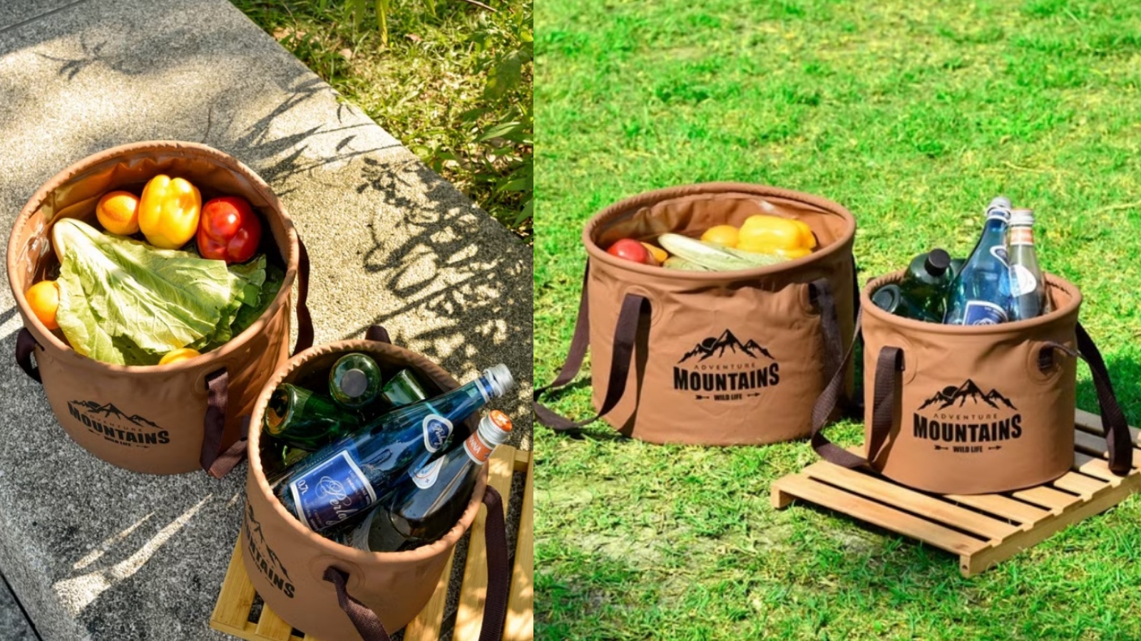 戶外多功能便攜手提摺疊水桶