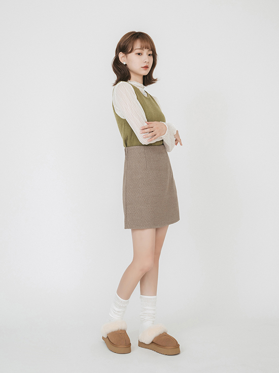 D+AF肉肉女孩雪靴穿搭推薦  雪地精靈．真皮羊毛厚底雪靴拖鞋