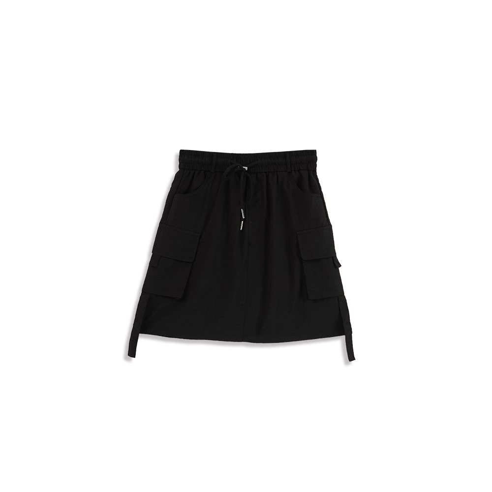 側雙口袋造型個性工裝短裙 三色售 S/M/L