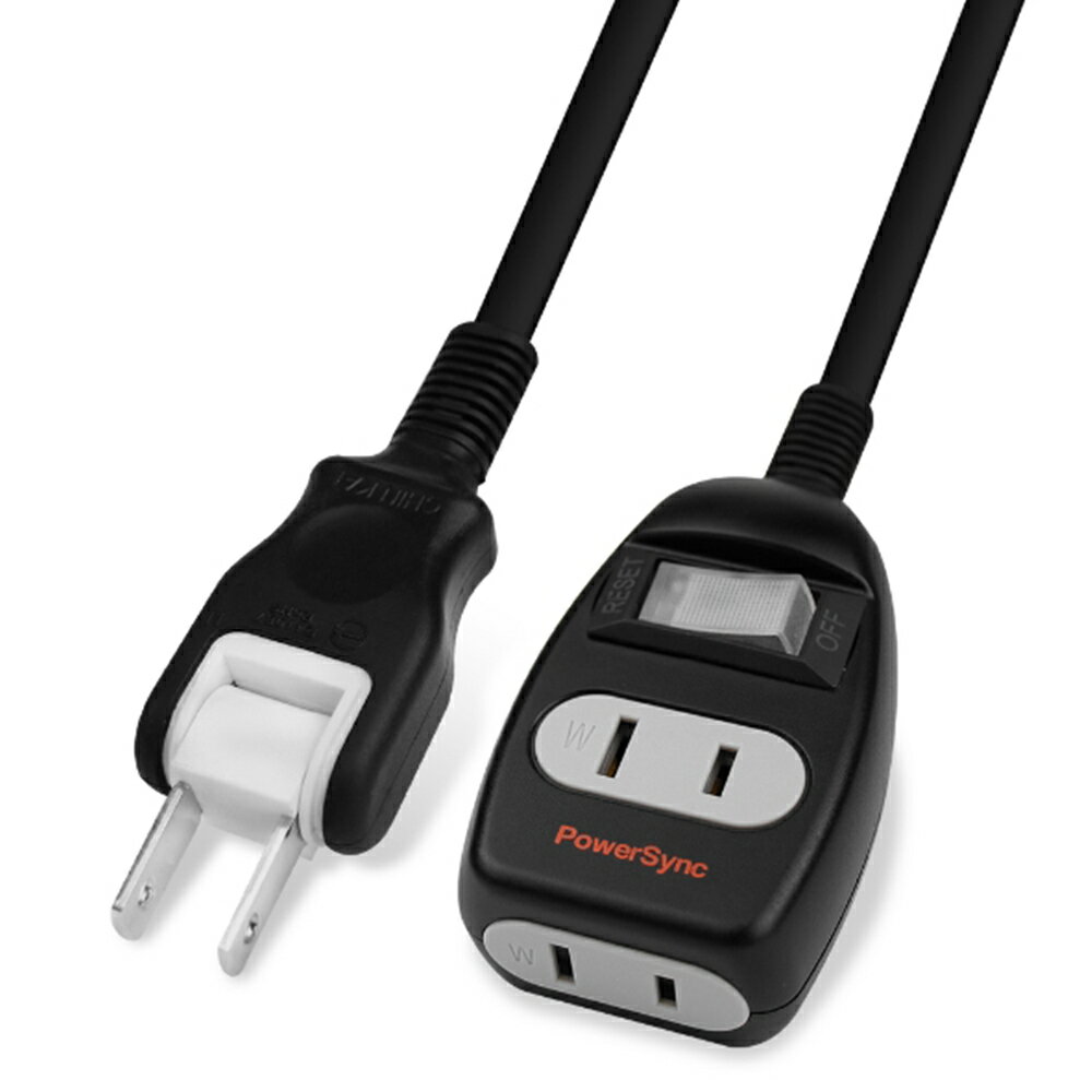 【包爾星克】質感黑2孔1開2插 防雷擊1m/2m/3m延長線(180度 旋轉插頭)