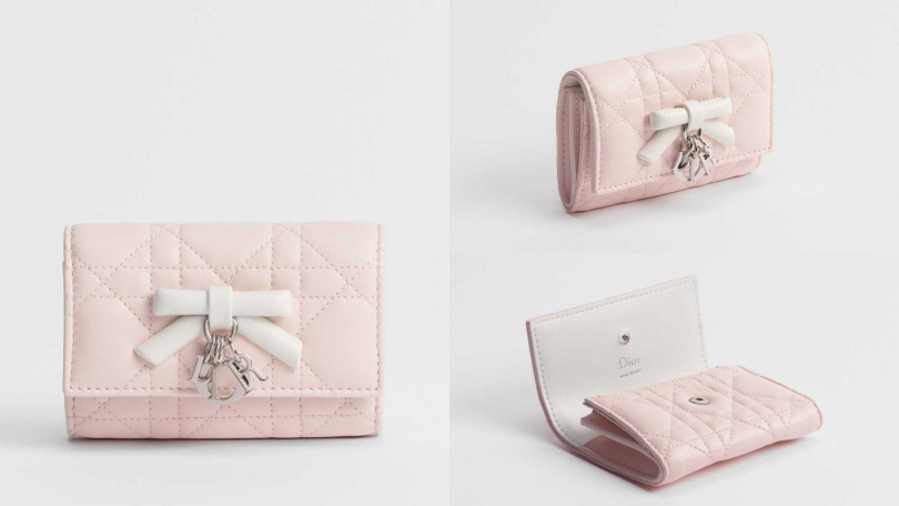 Dior Lady Dior Glycine 對折短夾／26,000元（圖／品牌提供）