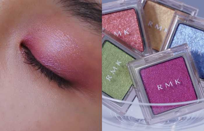 RMK 無拘單色眼影 限定新5色 各1,000元 (組合價格) 蕊 各／820元、RMK客製化單色眼盒／180元（圖／rmkofficial IG）