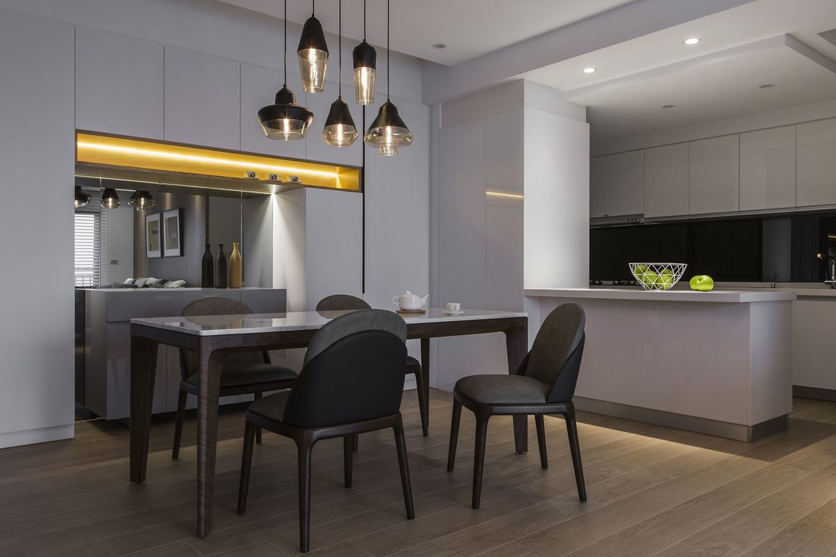 餐邊櫃；餐廳；住宅；；室內設計