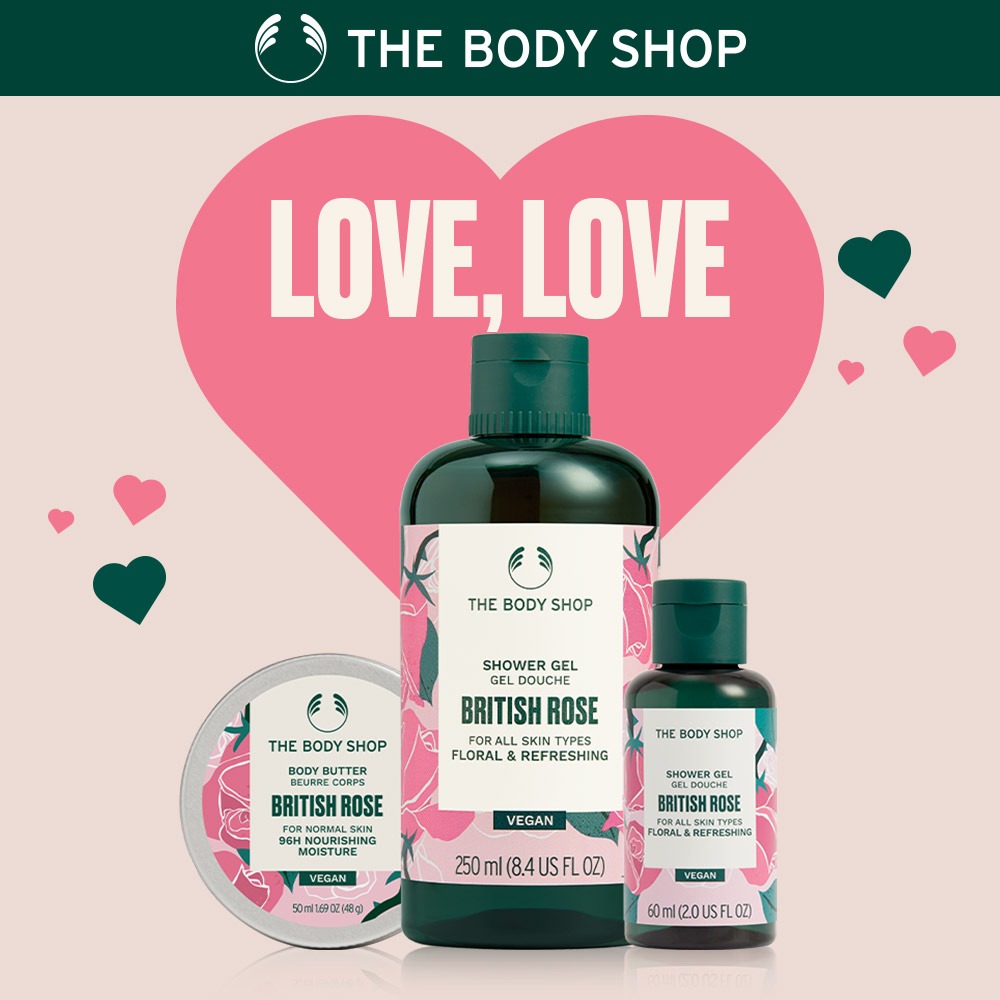 【THE BODY SHOP 美體小舖】馥郁玫瑰淡雅守護禮 |『LINE禮物獨家組合』 # 生日送禮｜閨蜜禮｜端午佳節送禮｜畢業送禮｜沐浴香氛禮