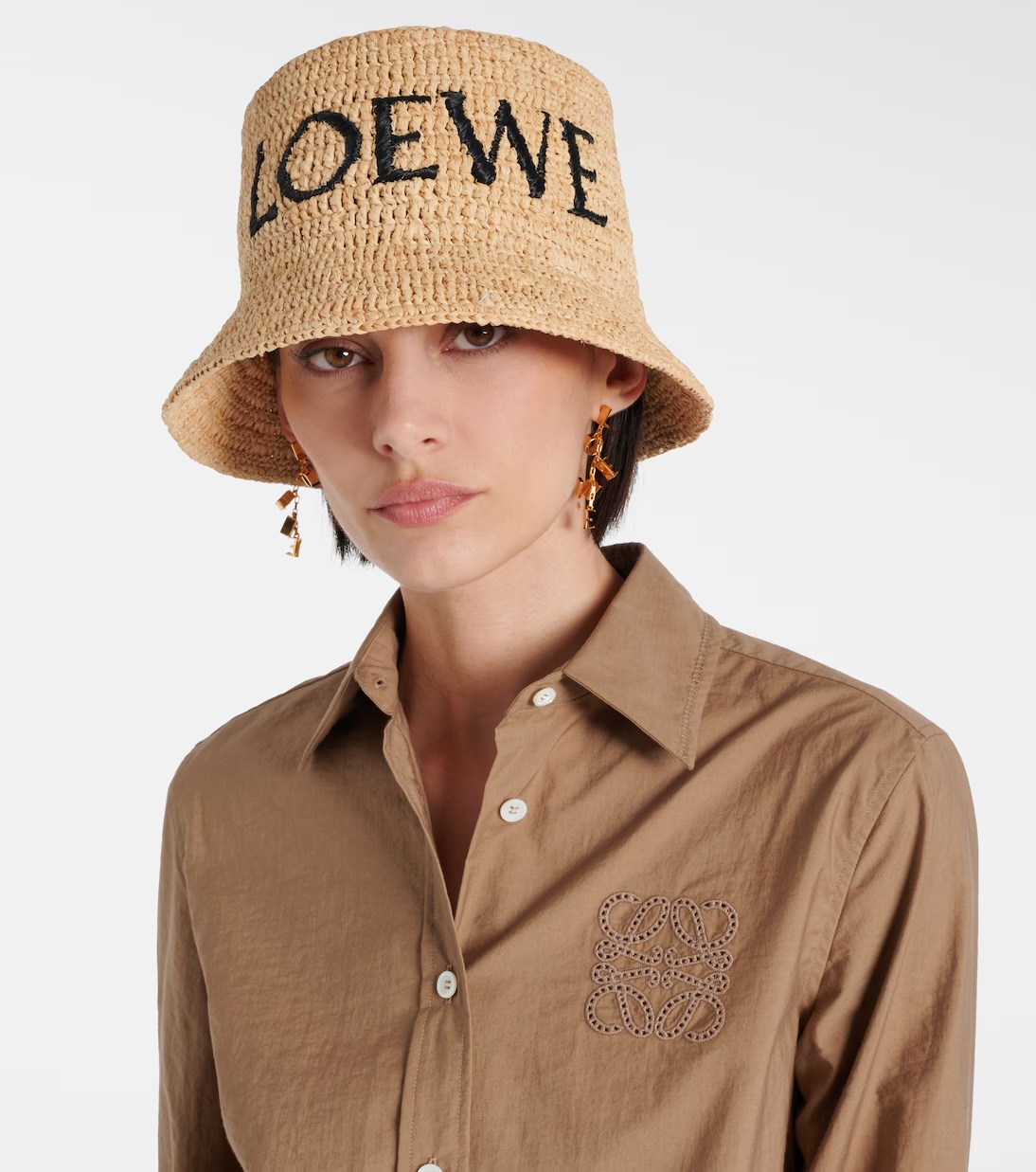 LOEWE Paula's Ibiza logo bucket hat