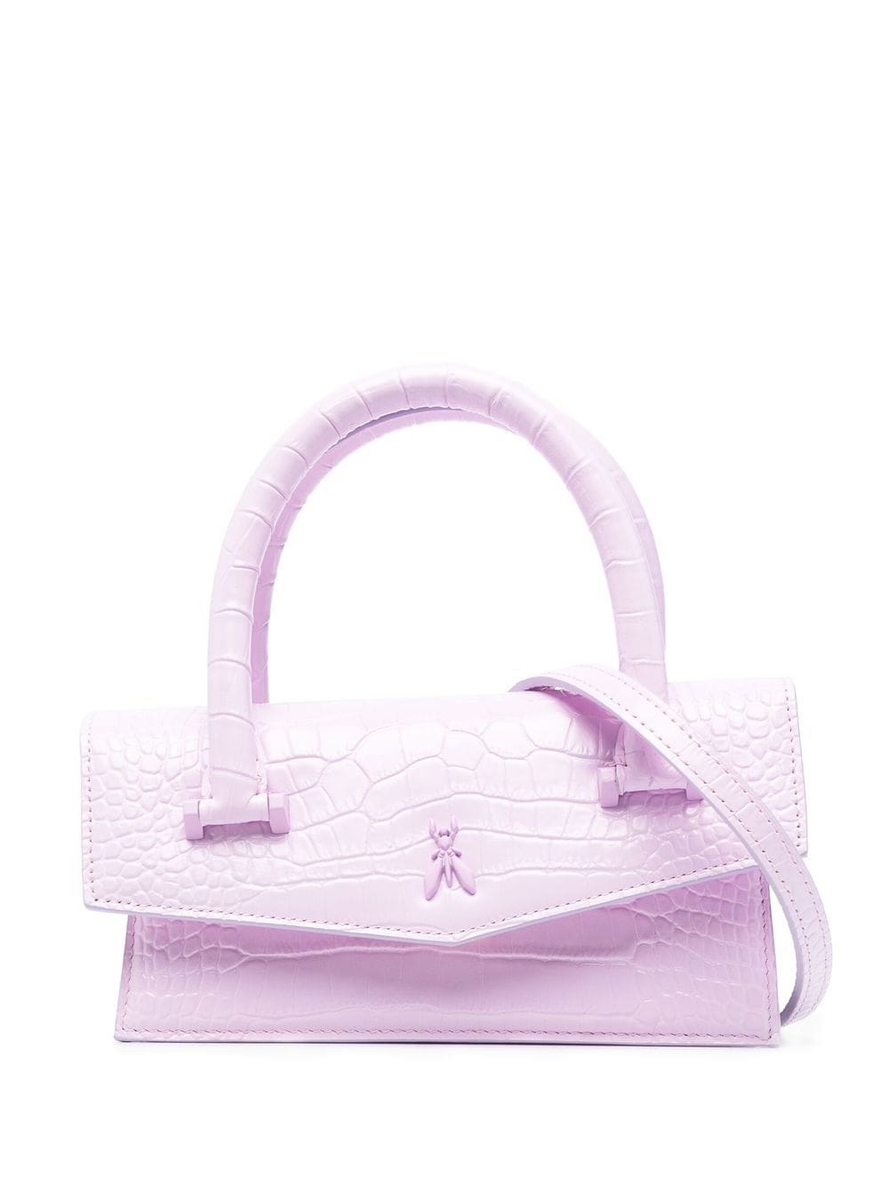 Patrizia Pepe - Bambi Fly crocodile-effect bag - women - Calf Leather - One Size - Purple