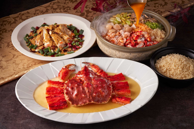 「辰園」推出「極上蟹宴三品」每套29,800元+10%。（圖／業者提供）