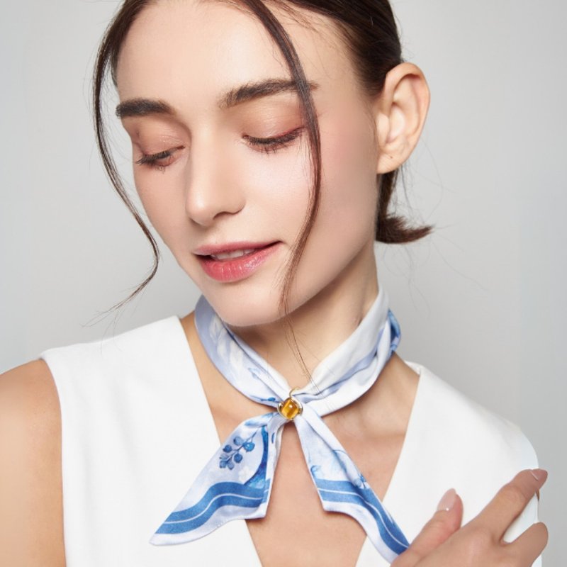 絲質圍巾、絲質髮帶