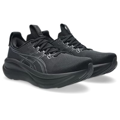 asics 亞瑟士 慢跑鞋 男鞋 運動鞋 緩震 4E超寬楦 GEL-NIMBUS 28 黑 1011C145-001