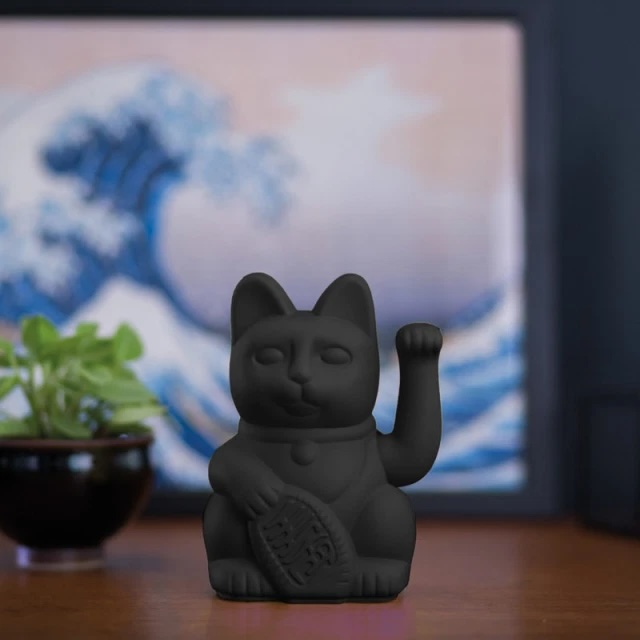 霧黑色，天蠍座【DONKEY PRODUCTS】Maneki - Neko 幸運繽紛招財貓